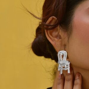 "Sitting Pretty" rhinestone luxury earrings